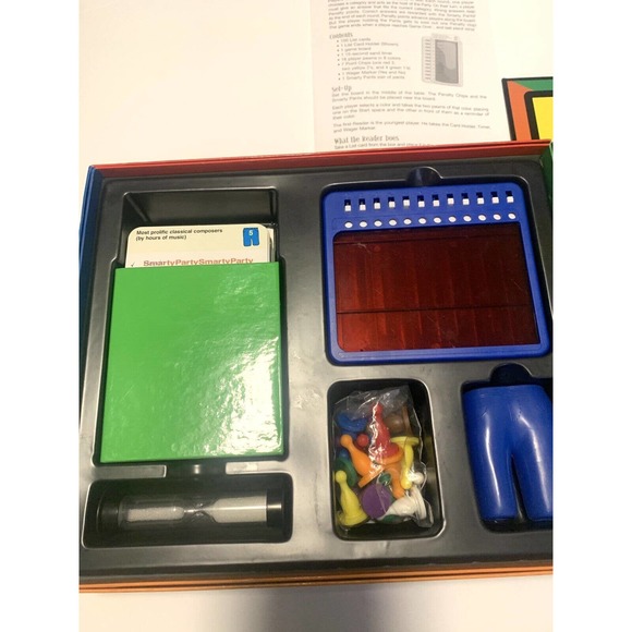 SMARTY PARTY Fun Family Trivia Questions Game SmartyPants Ages 10+ Preowned 2003 - Picture 6 of 12